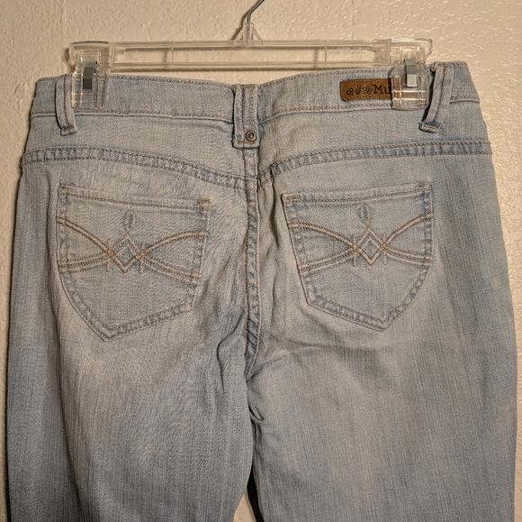 Mudd Size 3 Flare Wide Light Blue Women's Jeans Pre-owned - Picture 6 of 8